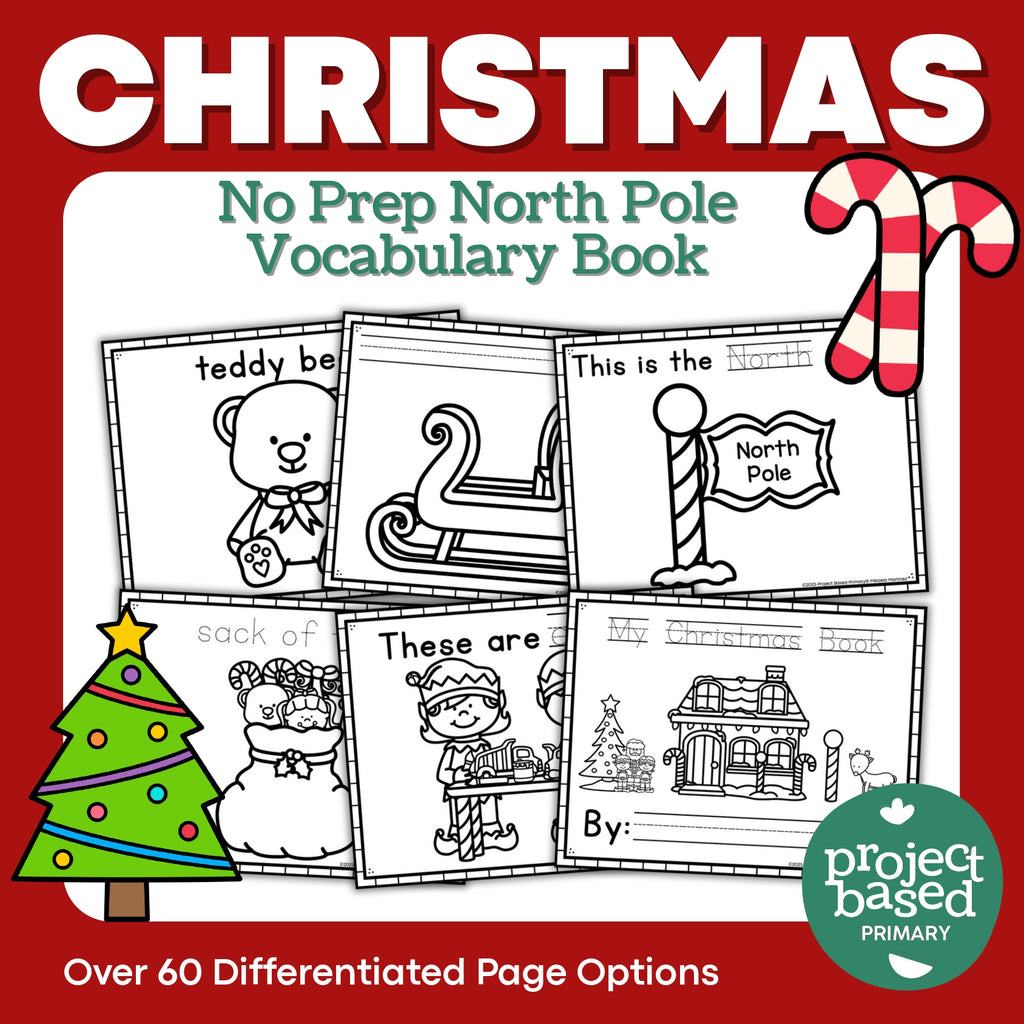 Christmas Vocabulary Books No-Prep and Differentiated