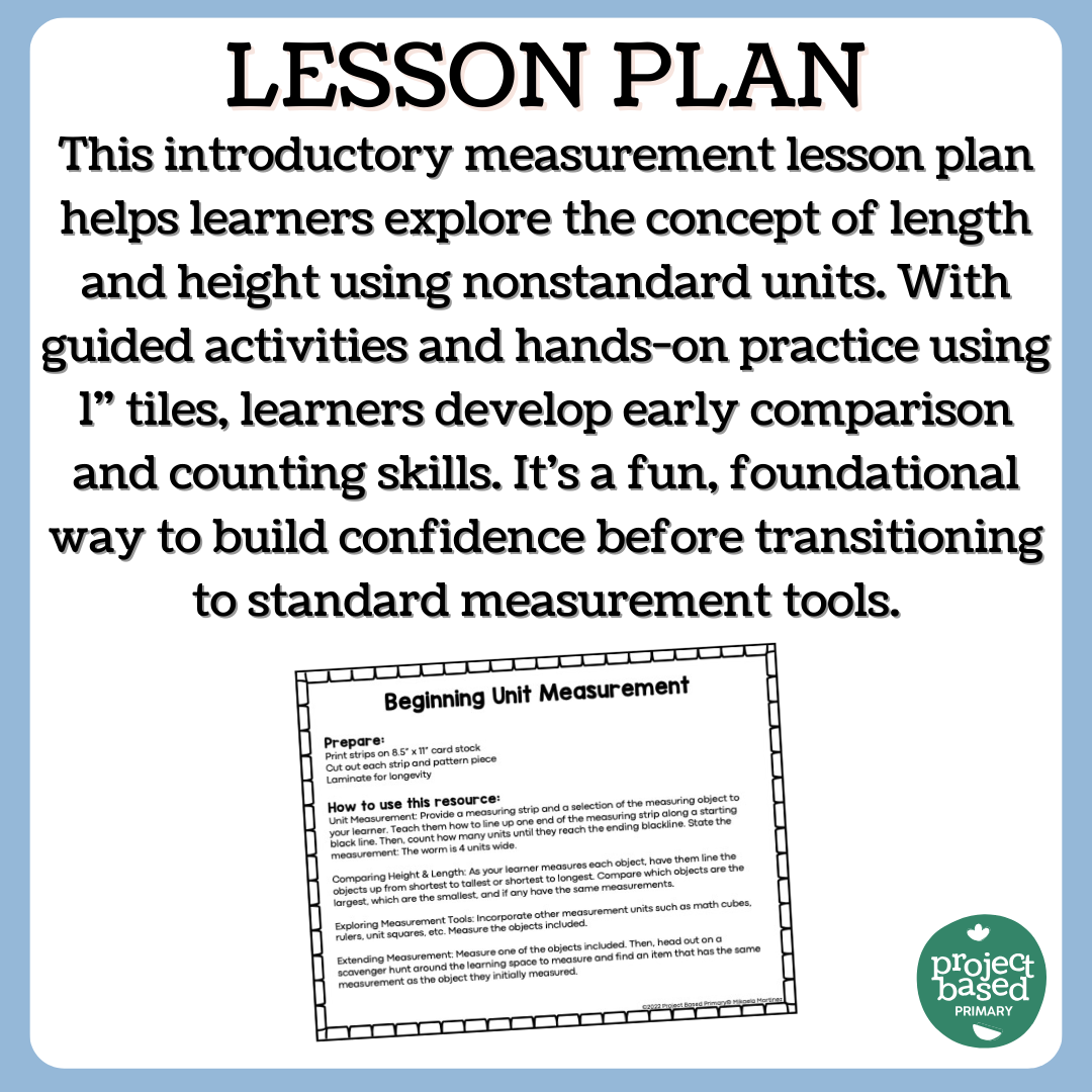 Beginning Unit Measurement | Montessori Aligned