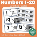 Numbers 1-20 Counting Puzzles