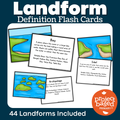 Landform Informational Flash Cards