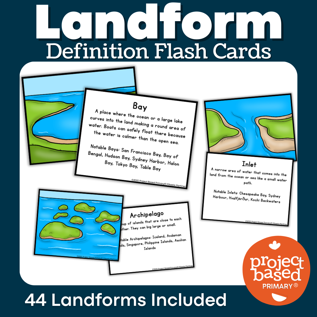 Landform Informational Flash Cards