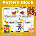 Animal Pattern Block Mats Zoo, Ocean, Farm, Forest