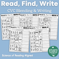 CVC Read Find Write No Prep Pack