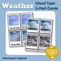 Cloud Formation Montessori 3 Part Cards