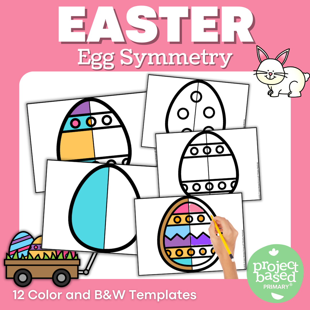 Easter Egg Symmetry Coloring