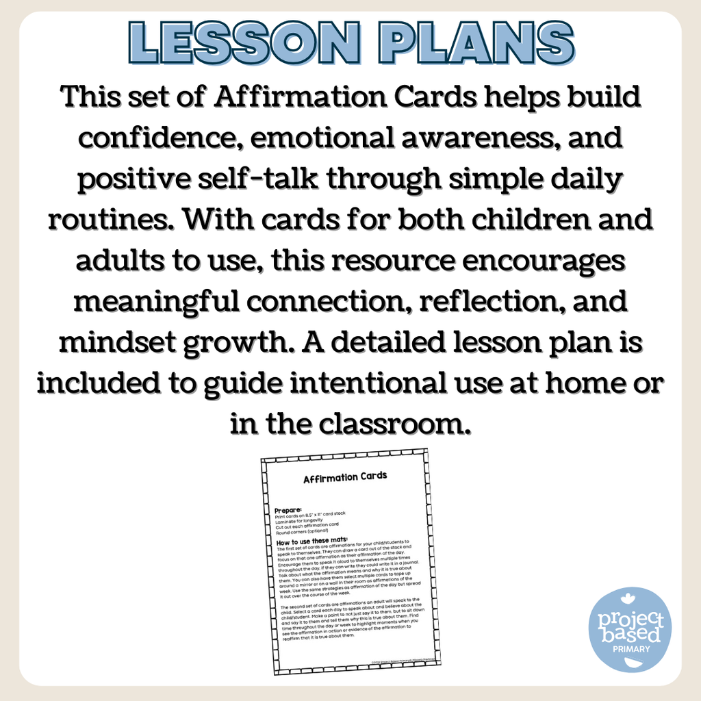 Affirmation Cards | Social Emotional Learning