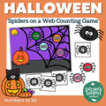 Halloween Counting Spiders Game