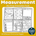 Measurement No Prep Printables Pack