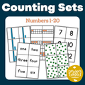Counting Sets Quantity Match Numbers 1-20