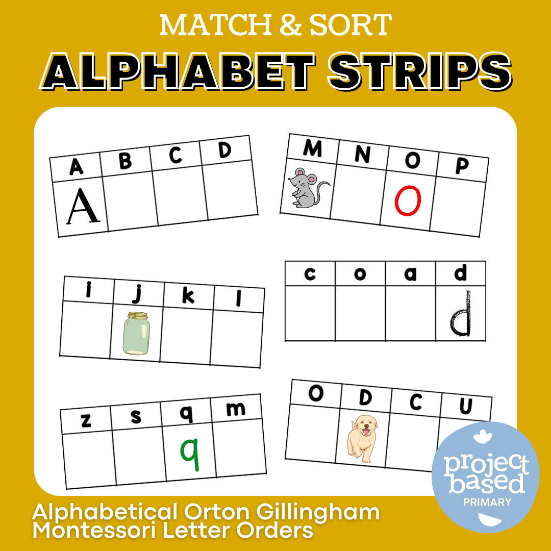 Match & Sort Alphabet Strips