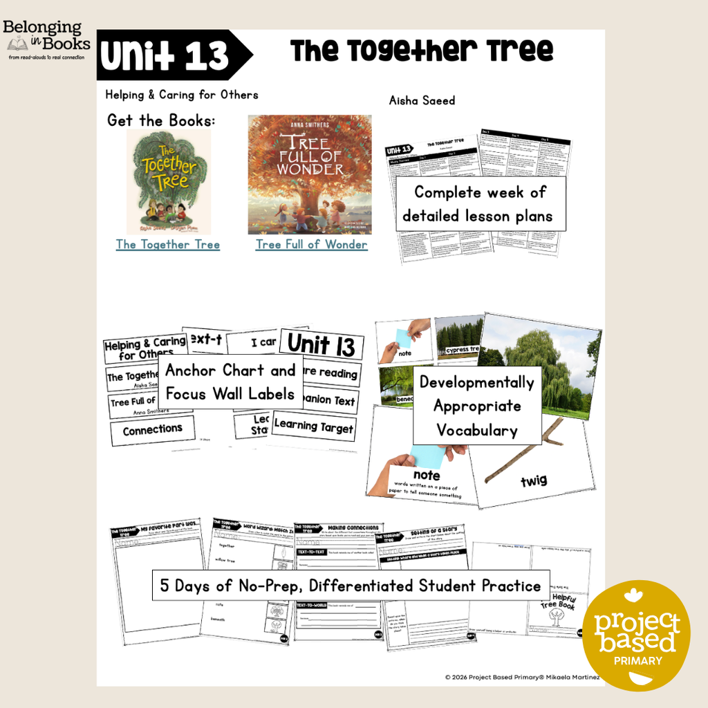 The Together Tree Belonging in Books™ Reading Comprehension Week-Long Unit
