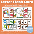 Embedded Mnemonic and Mouth Position Alphabet Flash Cards and Posters