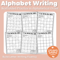 Alphabet Sequence Writing Missing Letter