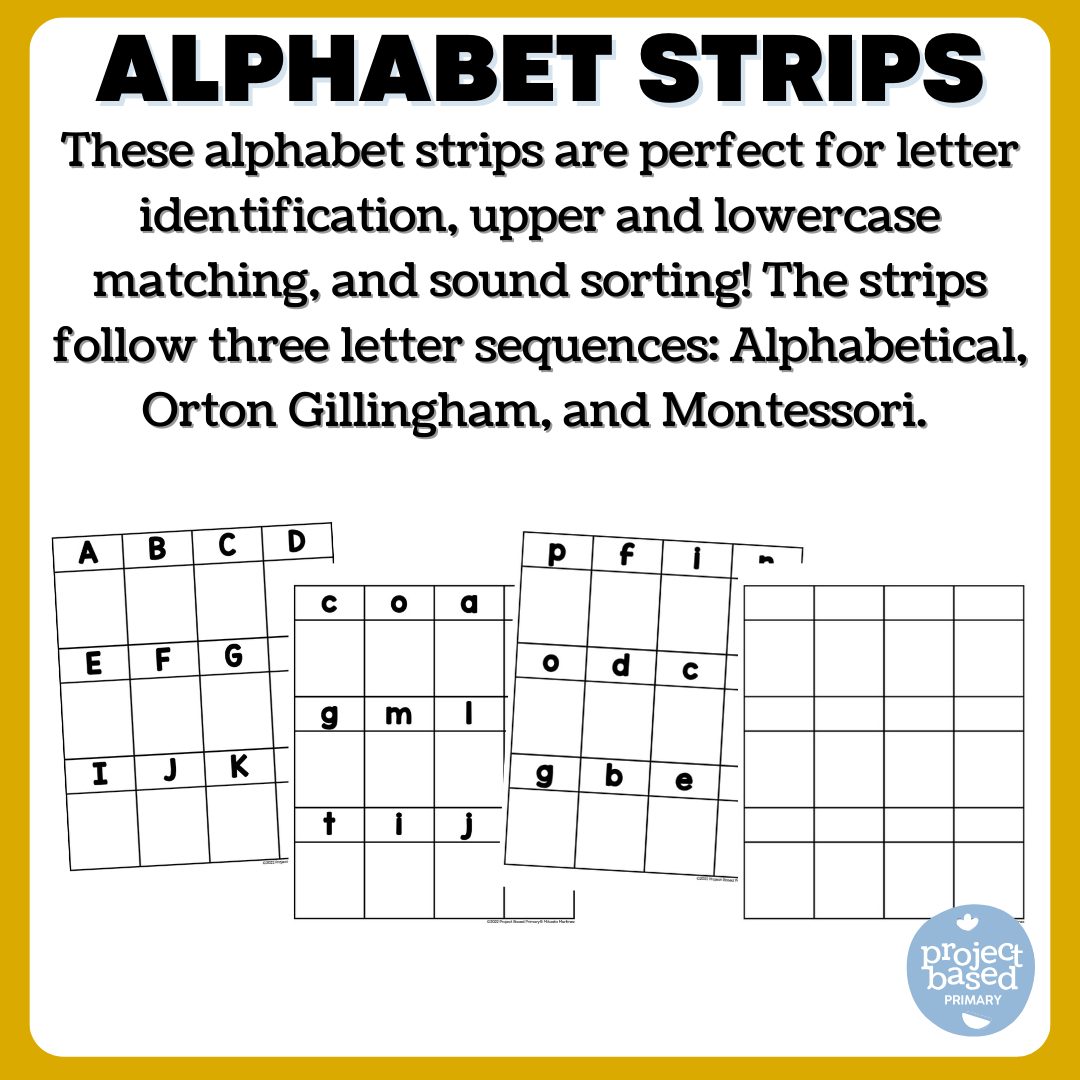 Match & Sort Alphabet Strips