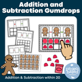 Gingerbread Gumdrops Addition and Subtraction within 20