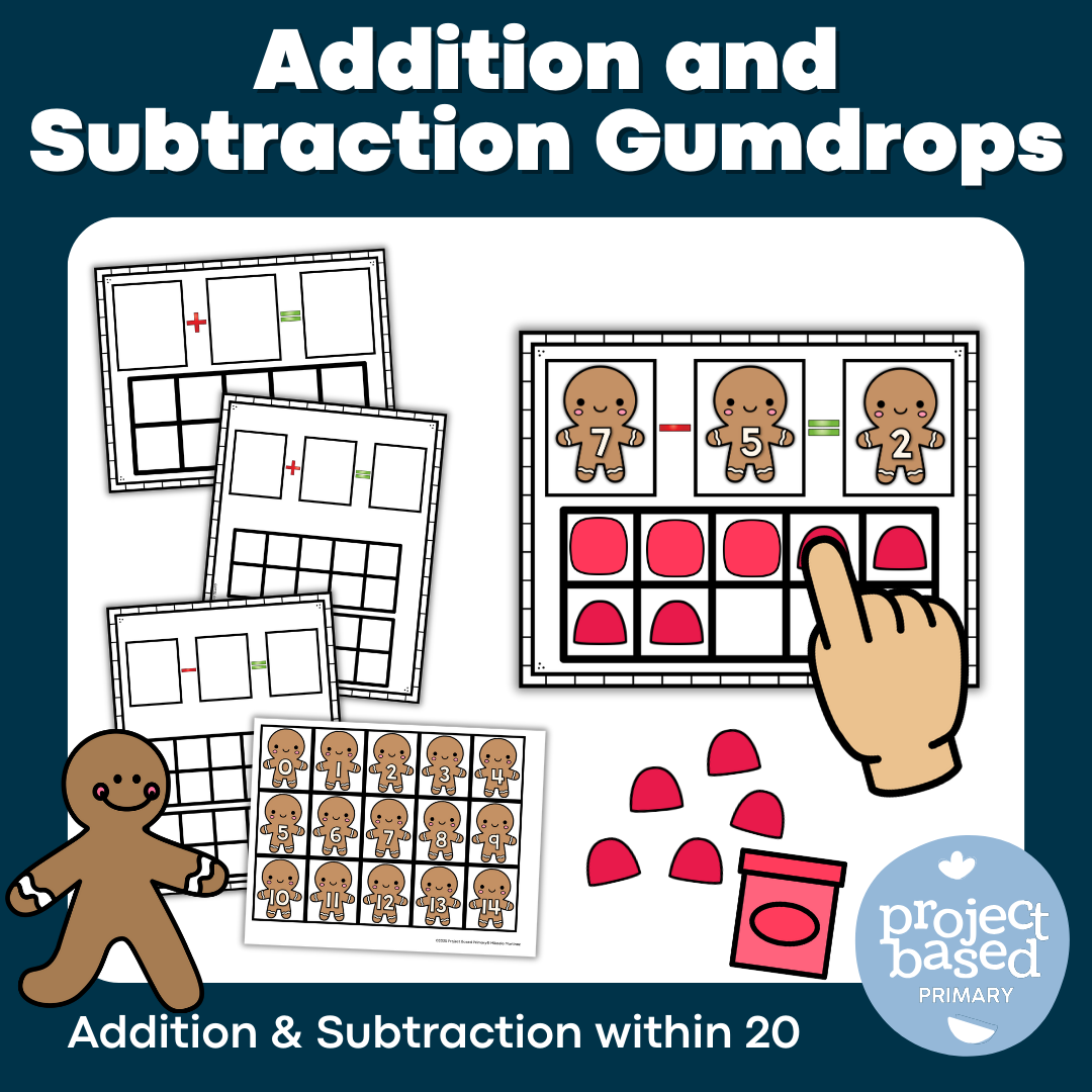 Gingerbread Gumdrops Addition and Subtraction within 20