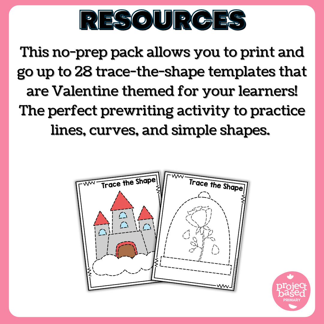 Fairytale Trace the Shape No Prep Pack