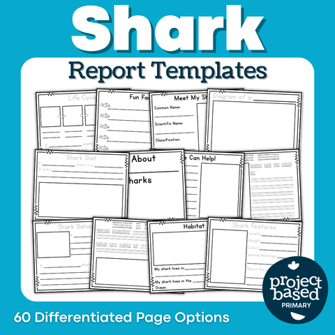 Shark Report Book Templates