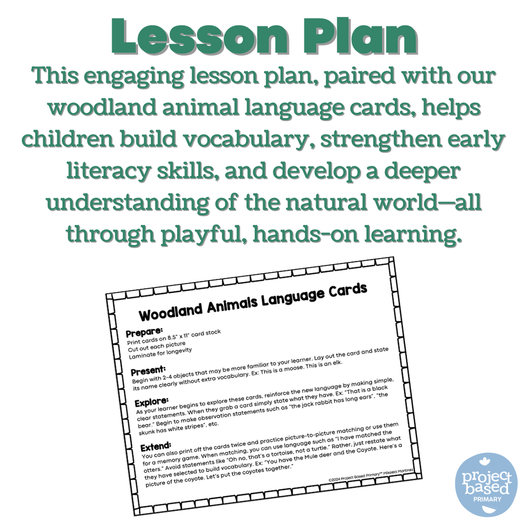Woodland Animal Matching Cards