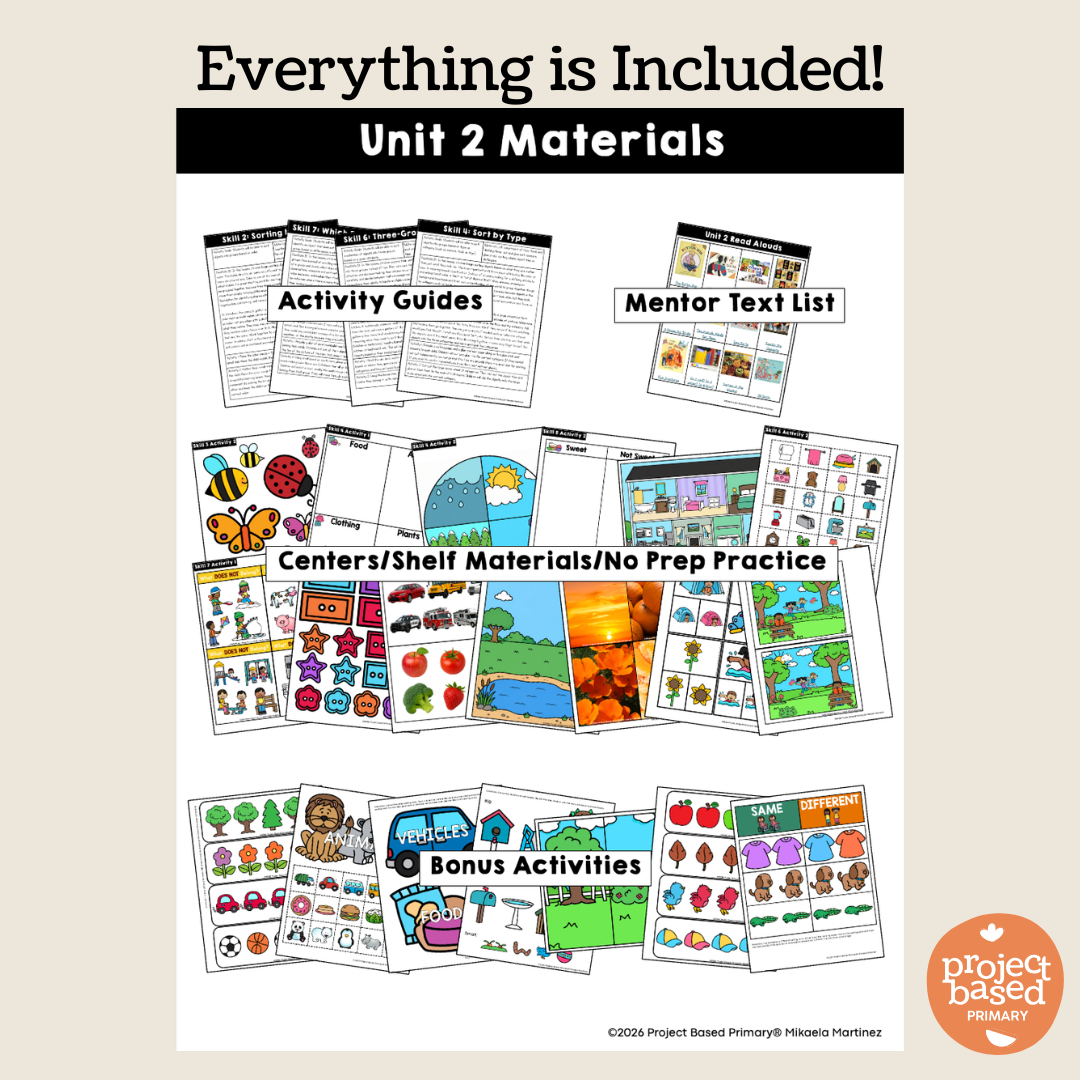 Good at Math® Foundations Unit 2: Sorting & Classification