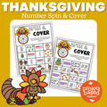 Thanksgiving Number Spin and Cover Game Mats