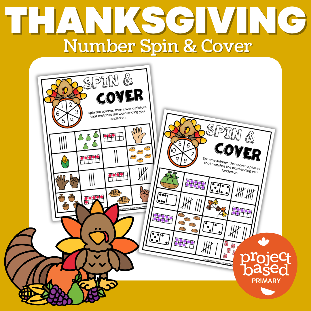 Thanksgiving Number Spin and Cover Game Mats