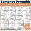 Sentence Pyramids Decodable Fluency BUNDLE