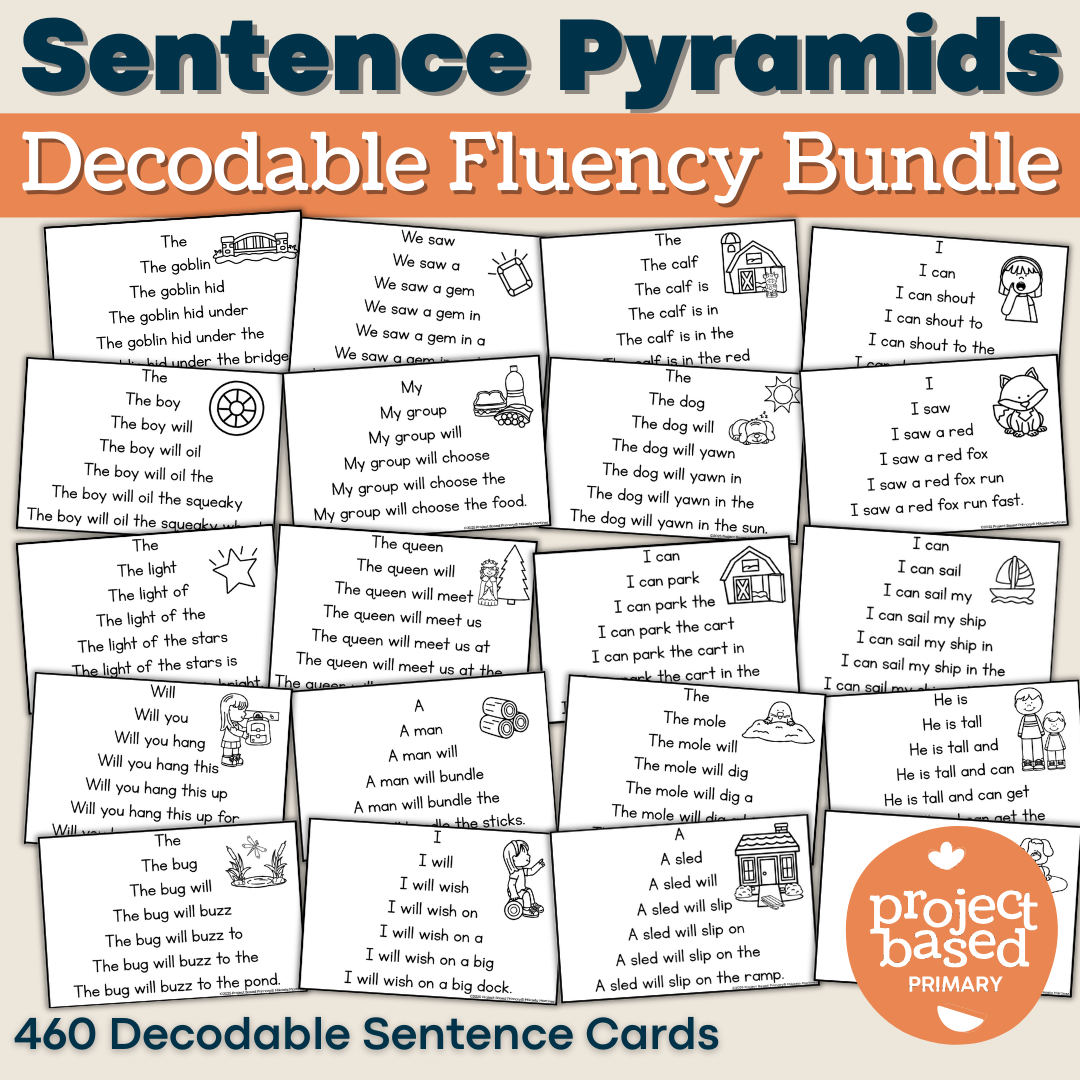 Sentence Pyramids Decodable Fluency BUNDLE