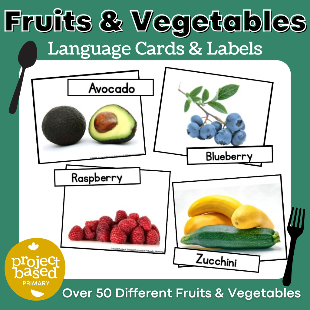 Fruits & Vegetables Matching Cards
