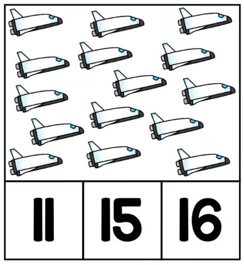 Space Count and Clip Cards