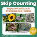 Skip Counting Puzzles | Repeated Addition | Beginning Multiplication