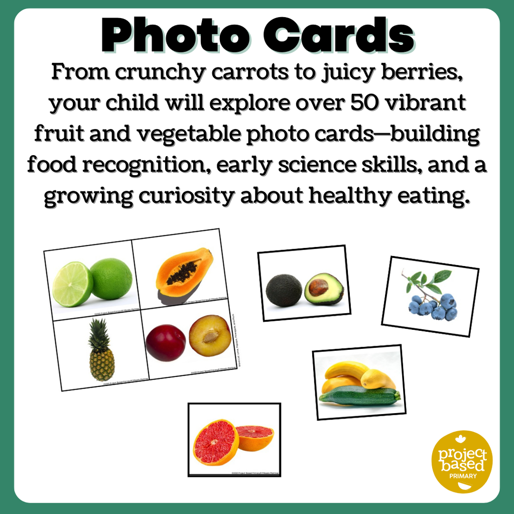 Fruits & Vegetables Matching Cards