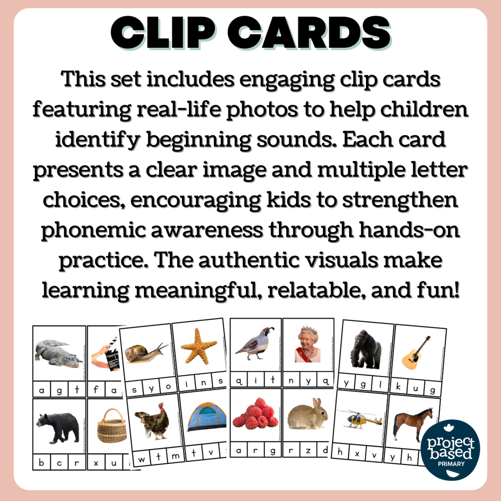 Beginning Sound Clip Cards