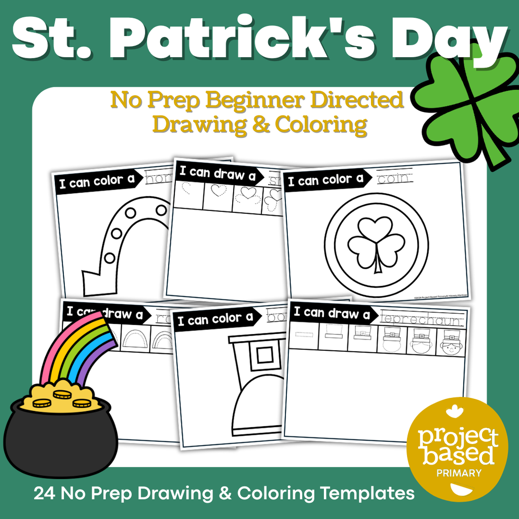 St. Patrick's Day Beginning Directed Drawing and Coloring