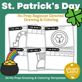 St. Patrick's Day Beginning Directed Drawing and Coloring