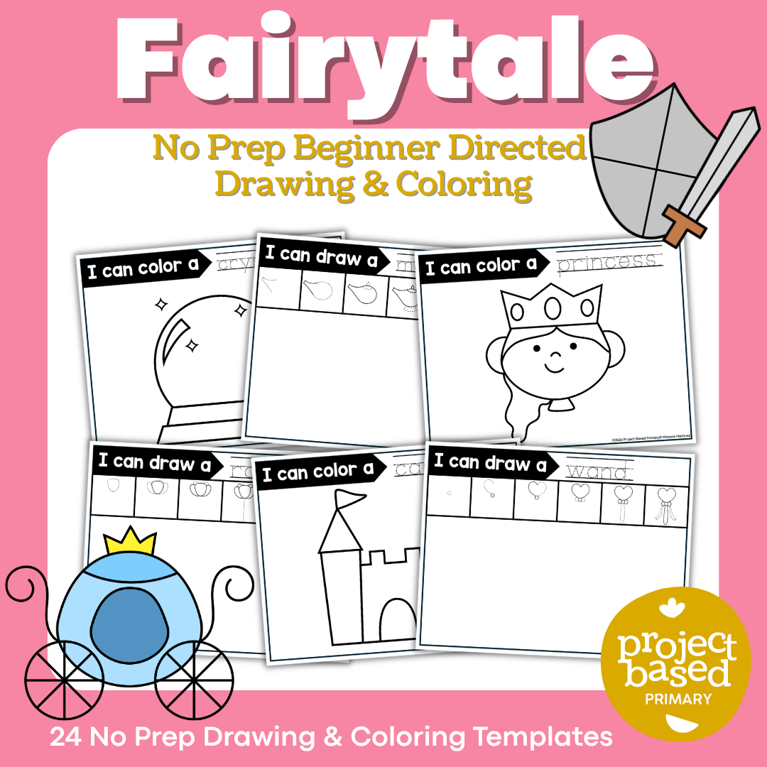 Fairytale Beginning Directed Drawing and Coloring