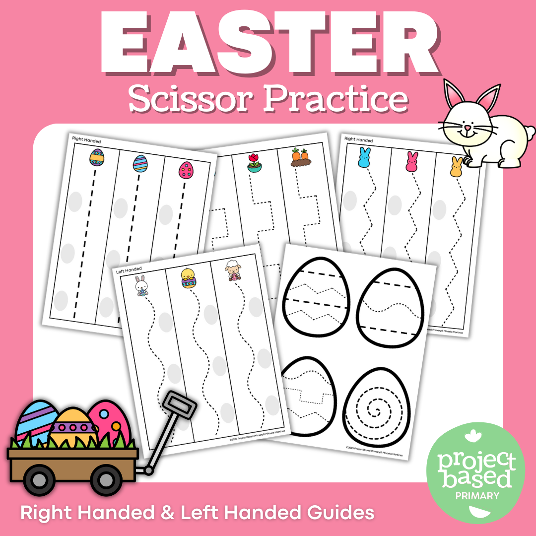 Easter Beginning Scissor Skills Cutting Practice