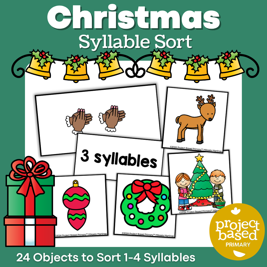 Christmas Clap and Count Syllable Sort