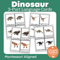 Dinosaur 3 Part Cards