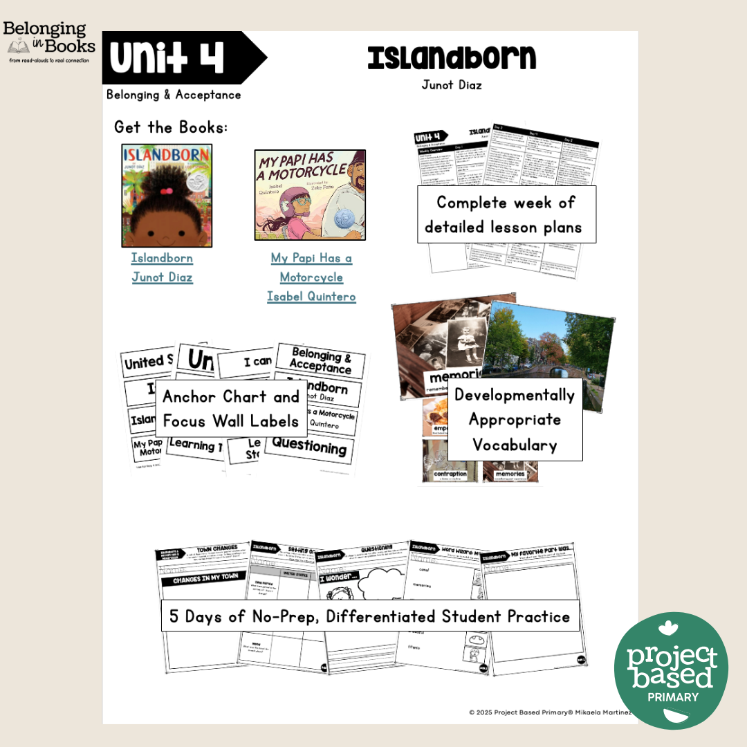 Islandborn Belonging in Books™ Reading Comprehension Week-Long Unit