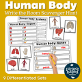 Human Body Write the Room Scavenger Hunt