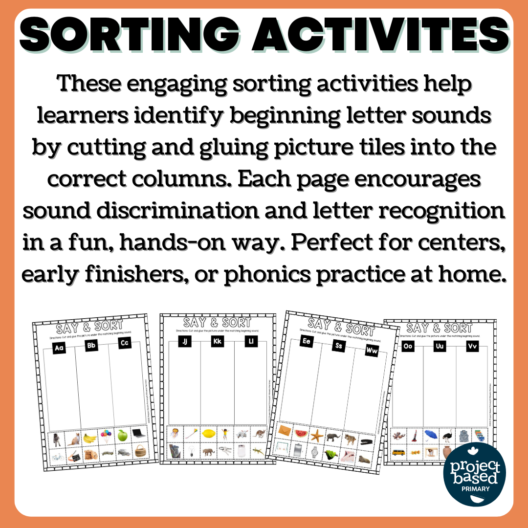 NO PREP Beginning Sound Sort