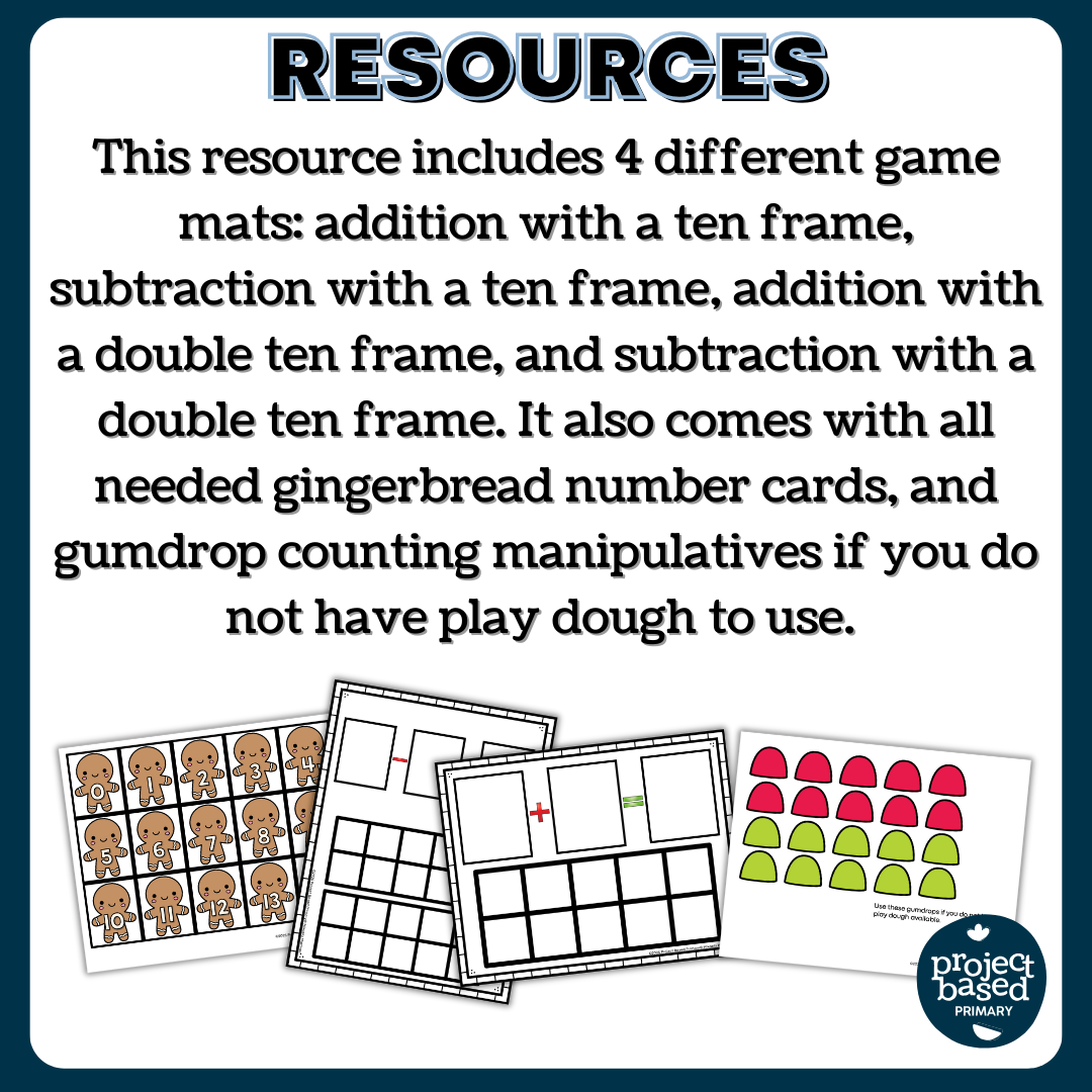 Gingerbread Gumdrops Addition and Subtraction within 20