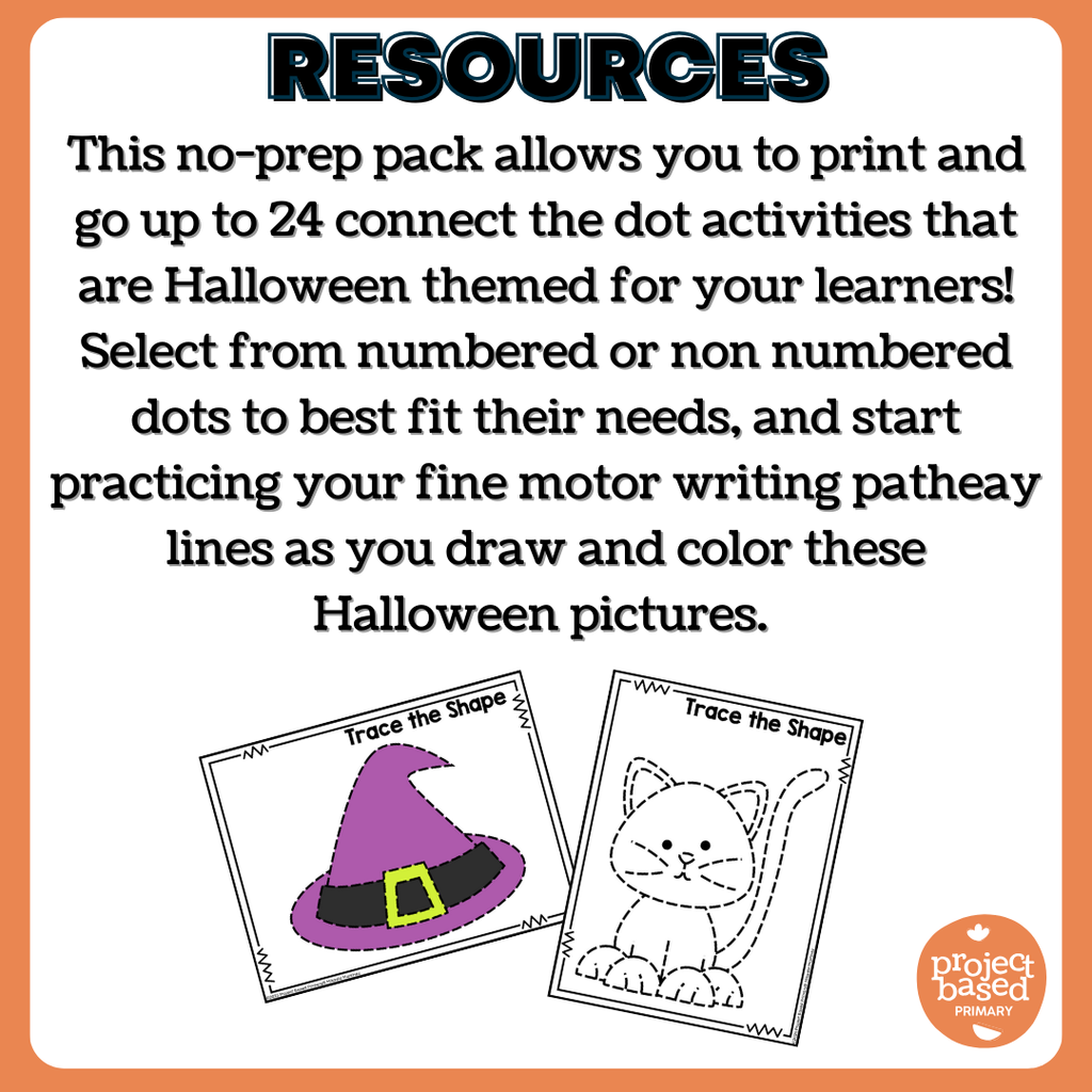 Halloween Beginning Directed Drawing and Coloring