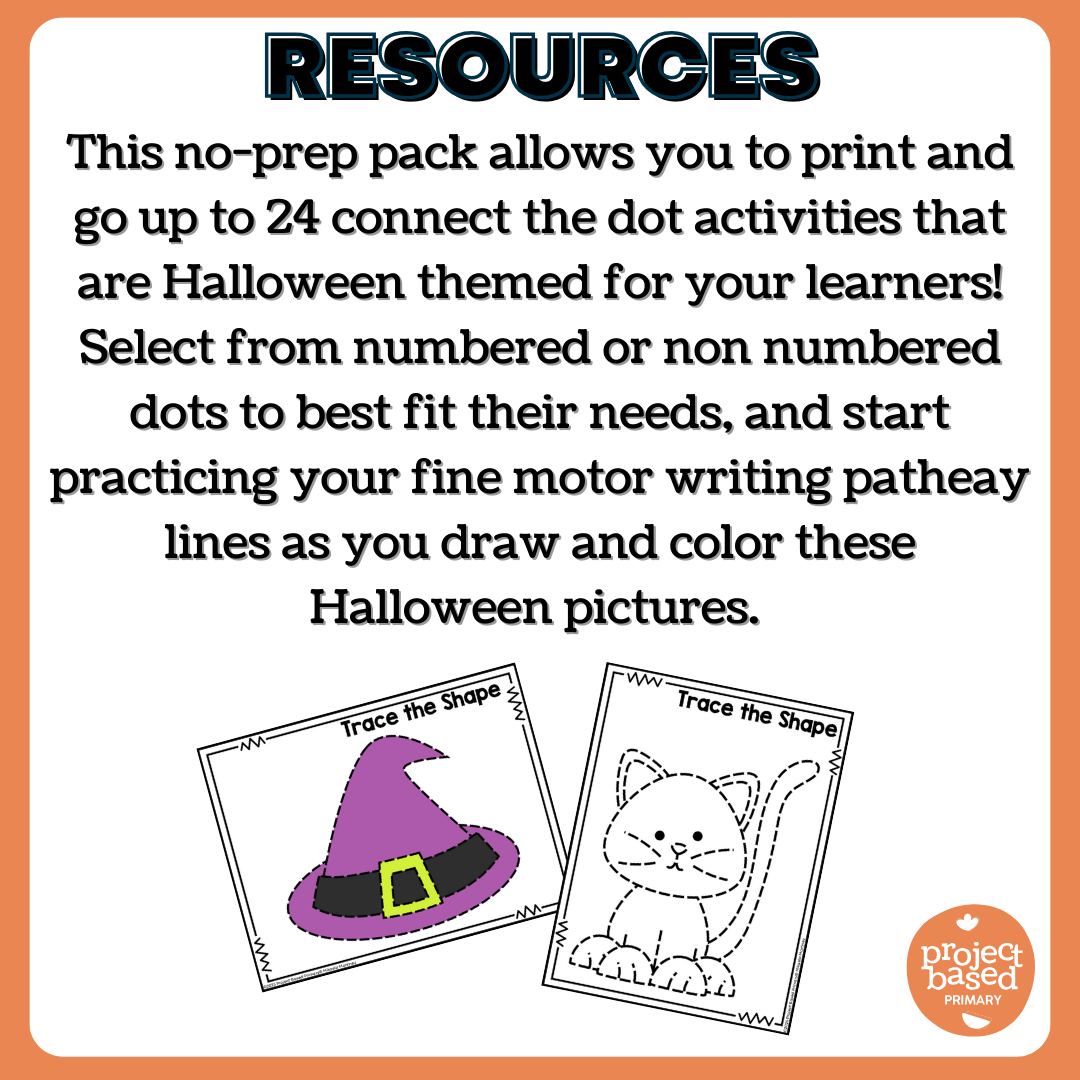 Halloween Beginning Directed Drawing and Coloring