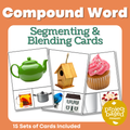Blending and Segmenting Compound Words Cards