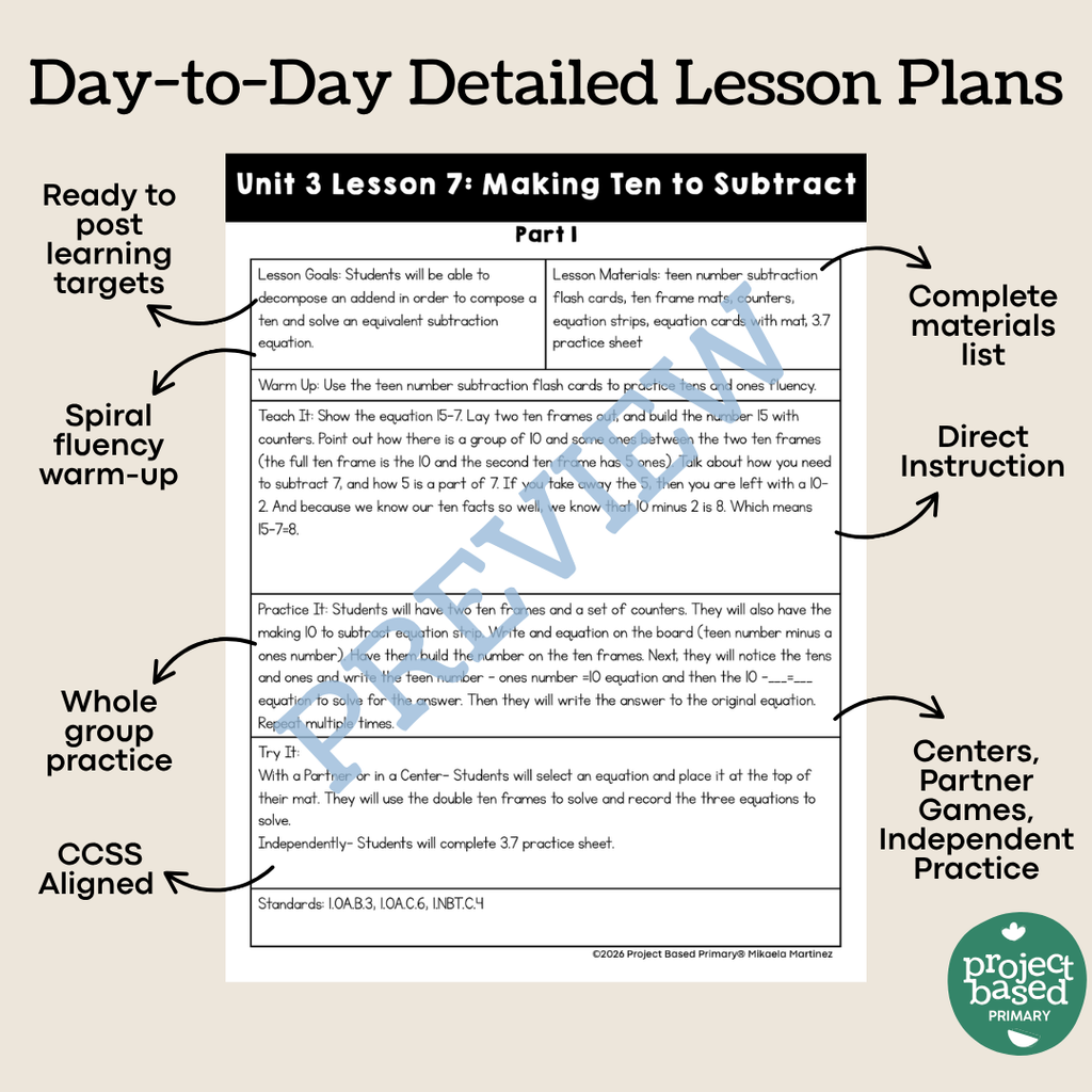 Good at Math® First Grade Unit 3: Addition and Subtraction Strategies