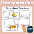Transportation and Vehicles Picture Book Template