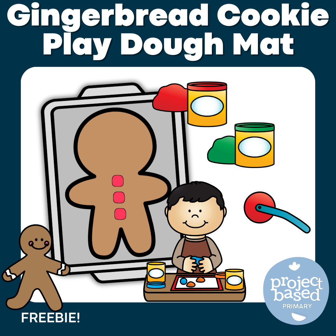 Gingerbread Man Dough Mat FREEBIE