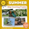 Summer Skip Counting Puzzles